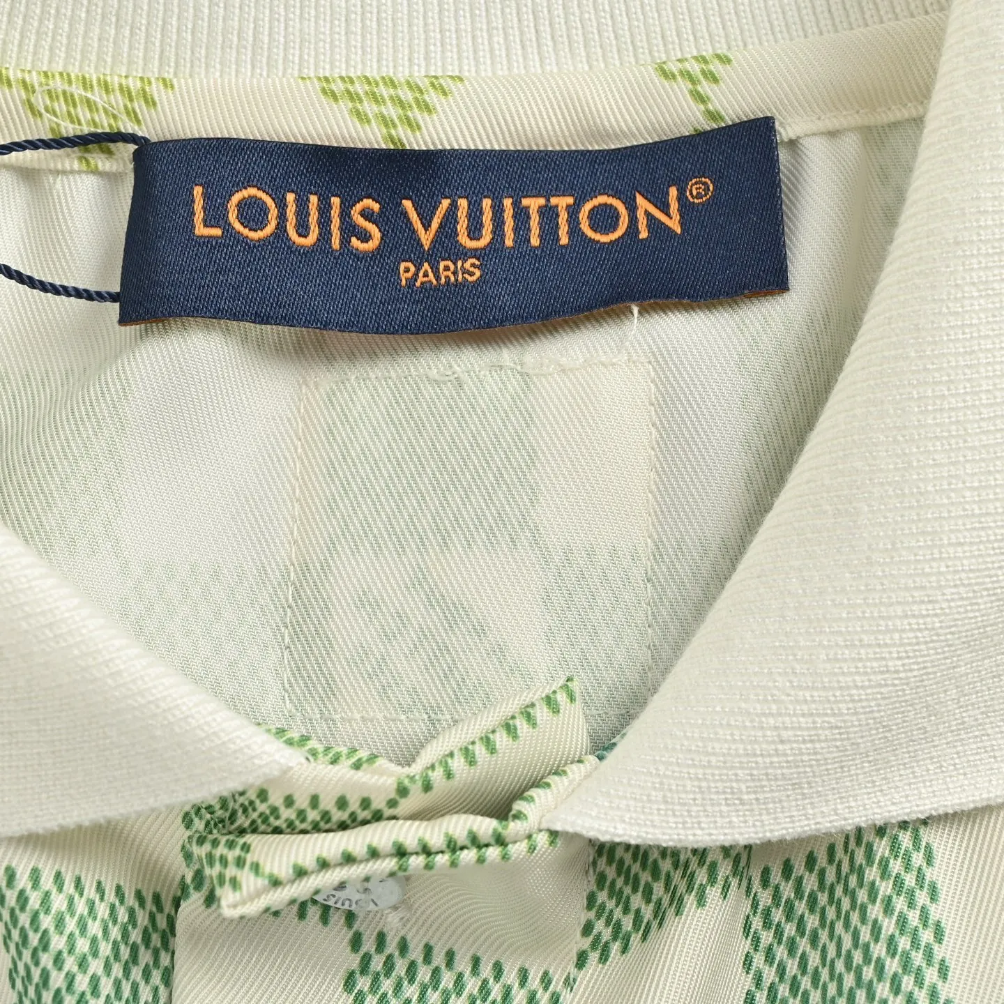 Louis Vuitton/Louis Vuitton gradient checkerboard lapel short-sleeved shirt